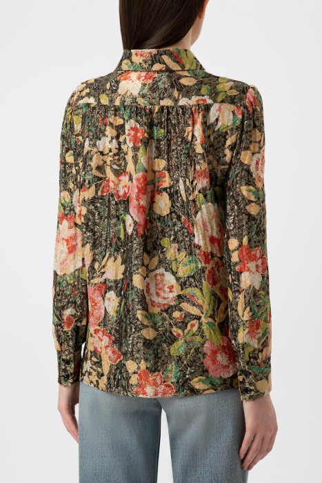 блузка  цветной из франции вид сбоку