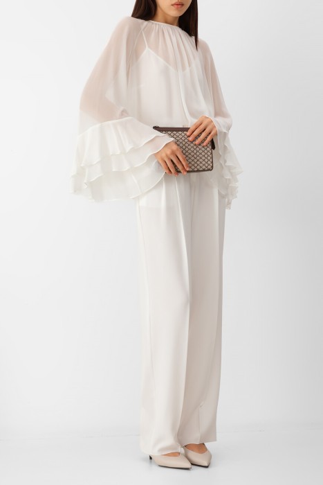 блузка maxmara из вискозы спереди