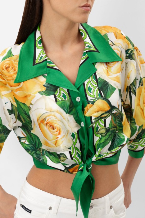 блузка  модель из коллекции flowering из италии вид сбоку