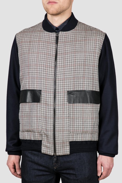 бомбер  с кожаной отделкой UJCQ0L O8631 4100 фотография