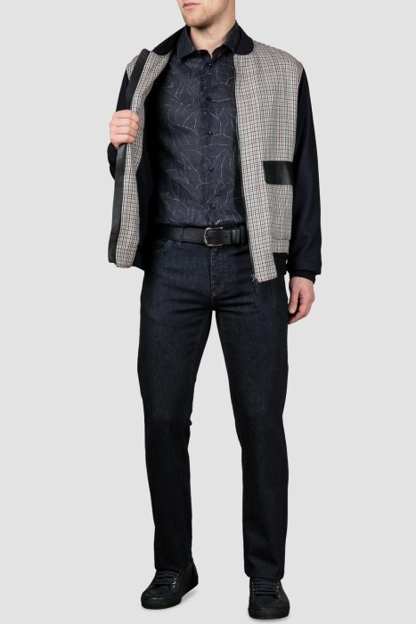 бомбер  с кожаной отделкой по цене 227425 руб вид справа