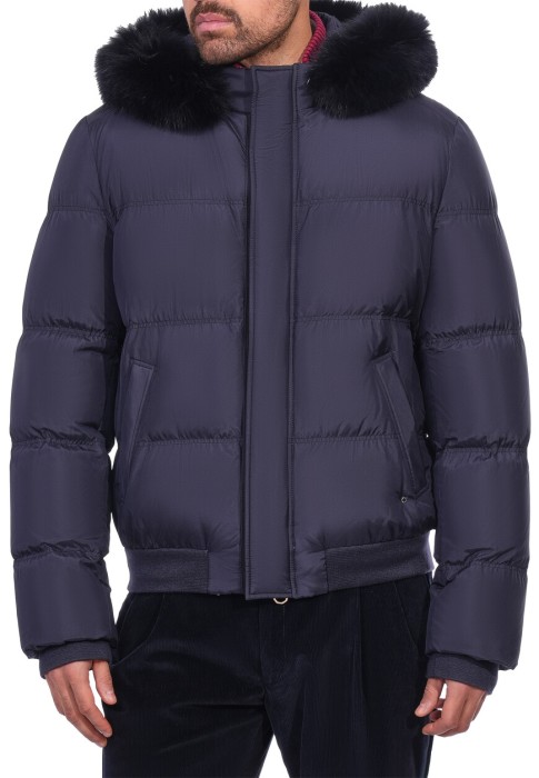 бомбер шелковый  из англии вид сбоку