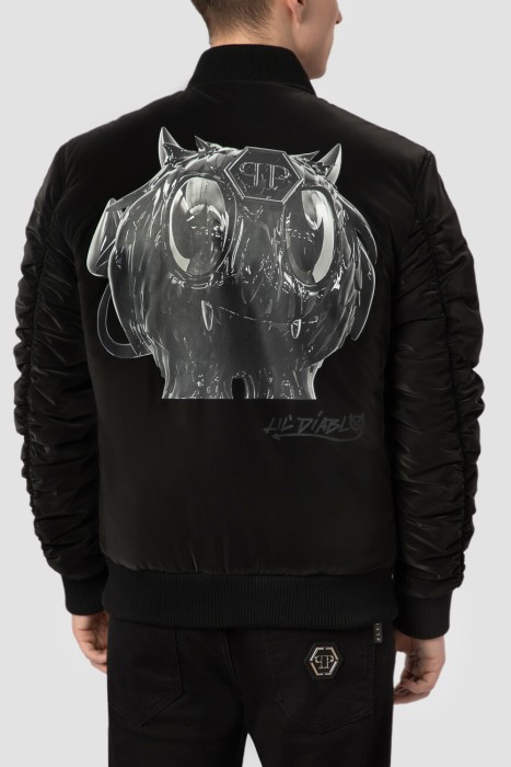 бомбер  от бренда philipp plein вид слева