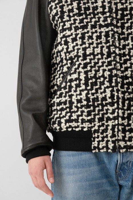 бомбер  из хлопка спереди