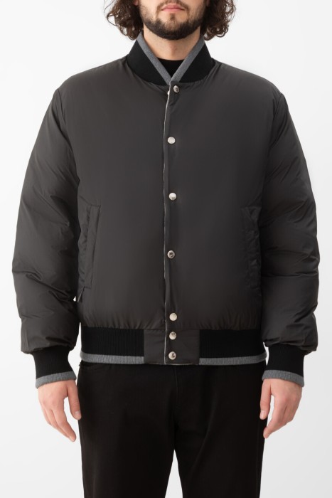 бомбер  из хлопка спереди