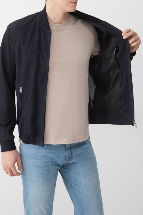 бомбер  из хлопка спереди