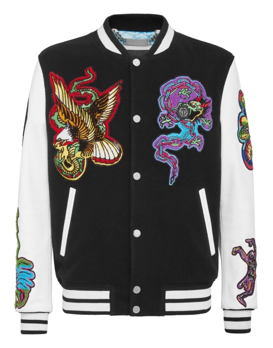 бомбер  от бренда philipp plein вид слева