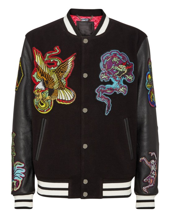 бомбер  от бренда philipp plein вид слева