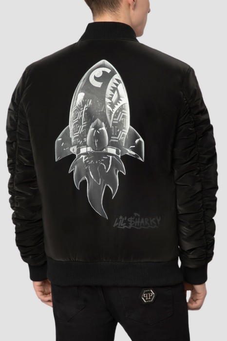 бомбер  от бренда philipp plein вид слева