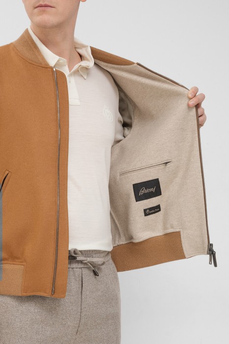 бомбер  из хлопка спереди