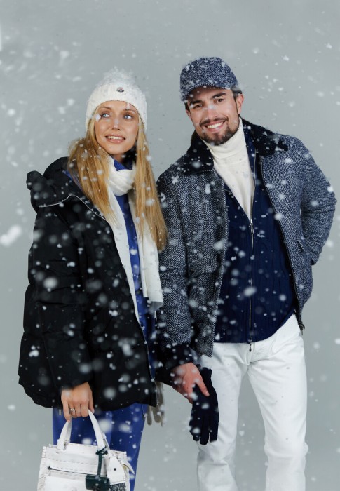 бомбер  от бренда isaia вид слева