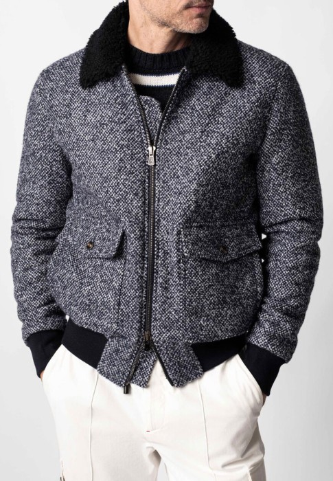 бомбер  из италии вид сбоку