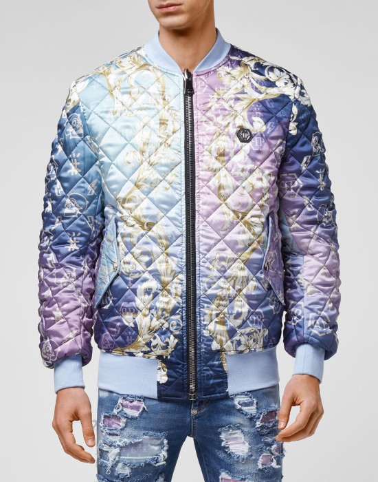 бомбер  от бренда philipp plein вид слева