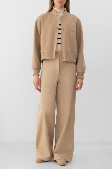 бомбер  из шерсти спереди