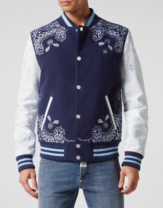 бомбер  от бренда philipp plein вид слева