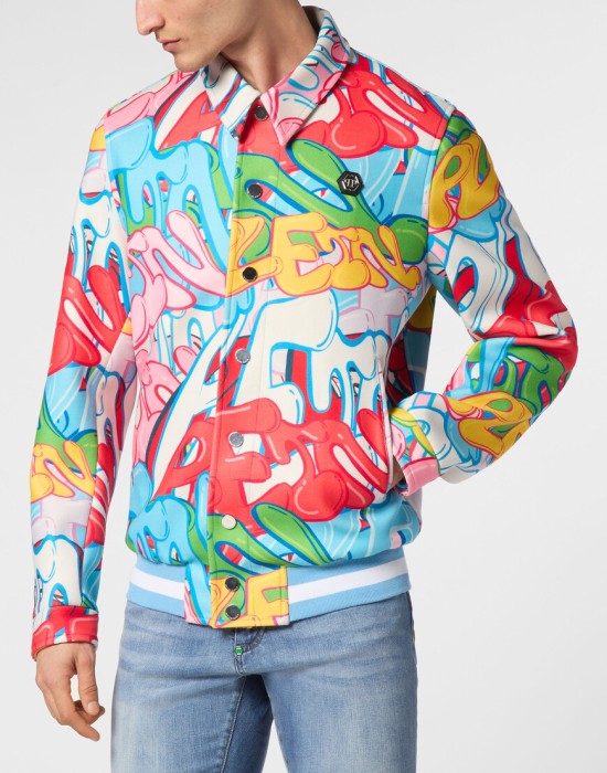 бомбер  от бренда philipp plein вид слева