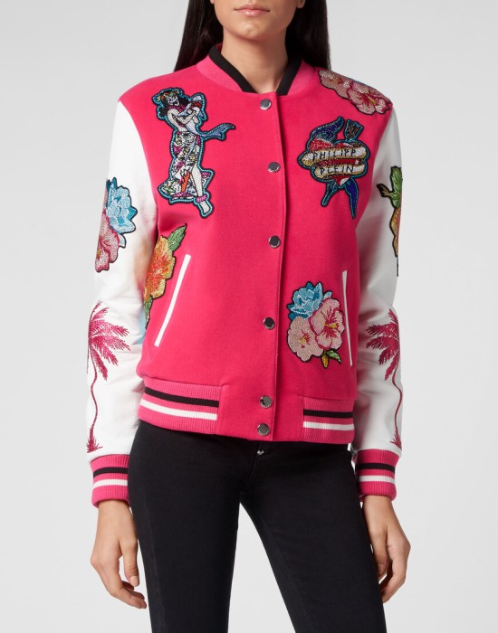 бомбер  от бренда philipp plein вид слева