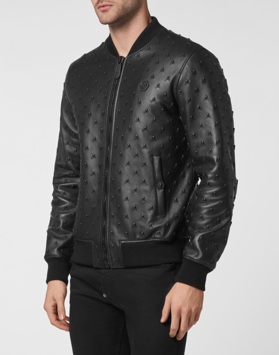 бомбер  от бренда philipp plein вид слева