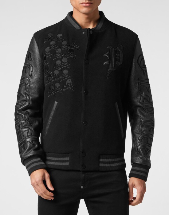 бомбер  от бренда philipp plein вид слева