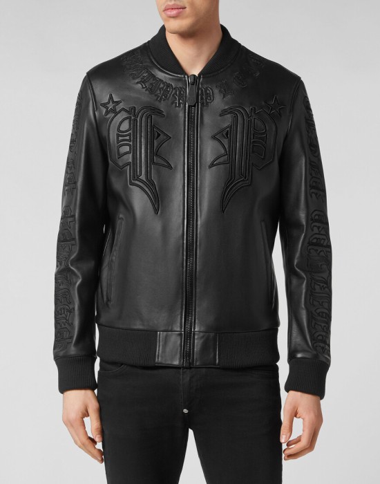 бомбер  от бренда philipp plein вид слева