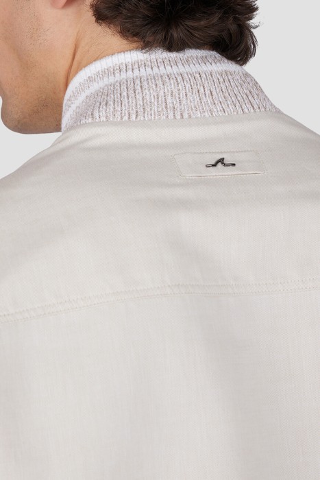 бомбер  из хлопка спереди