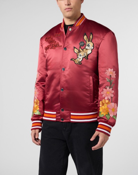 бомбер  от бренда philipp plein вид слева