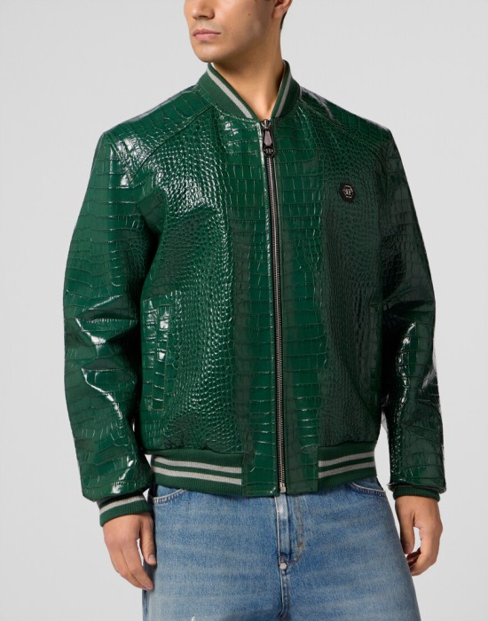 бомбер  от бренда philipp plein вид слева