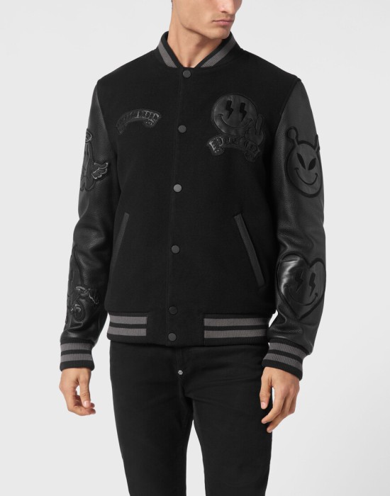 бомбер  от бренда philipp plein вид слева