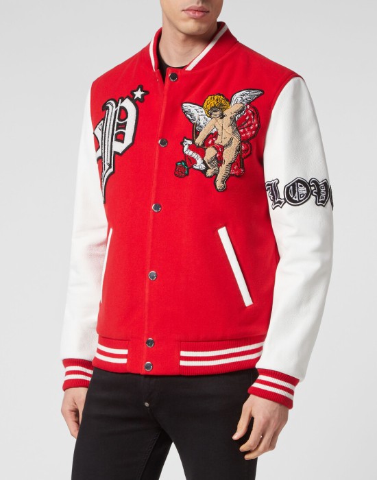 бомбер  от бренда philipp plein вид слева