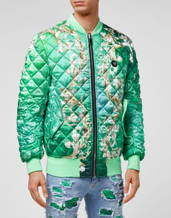 бомбер  от бренда philipp plein вид слева
