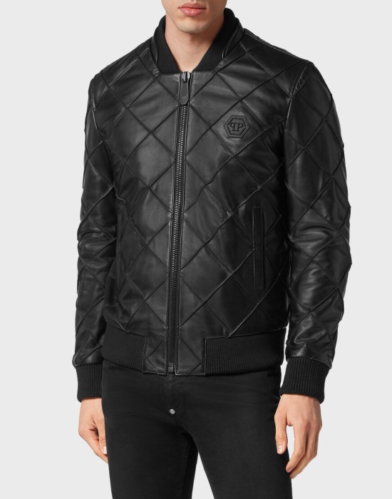 бомбер  от бренда philipp plein вид слева