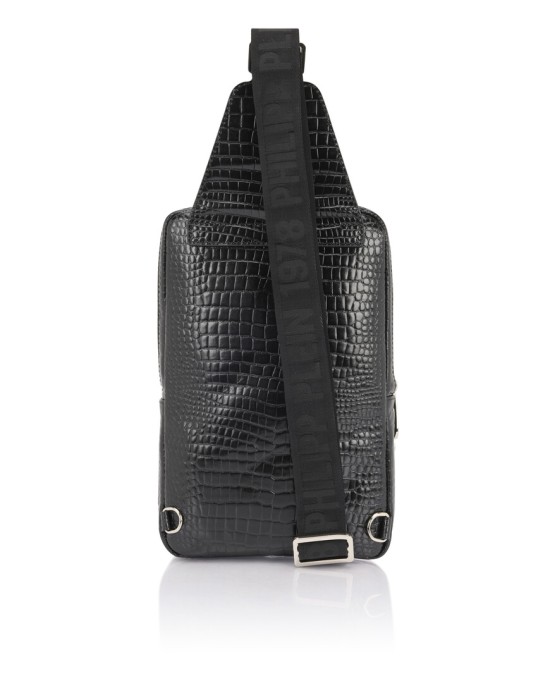 борсетка  от бренда philipp plein вид слева