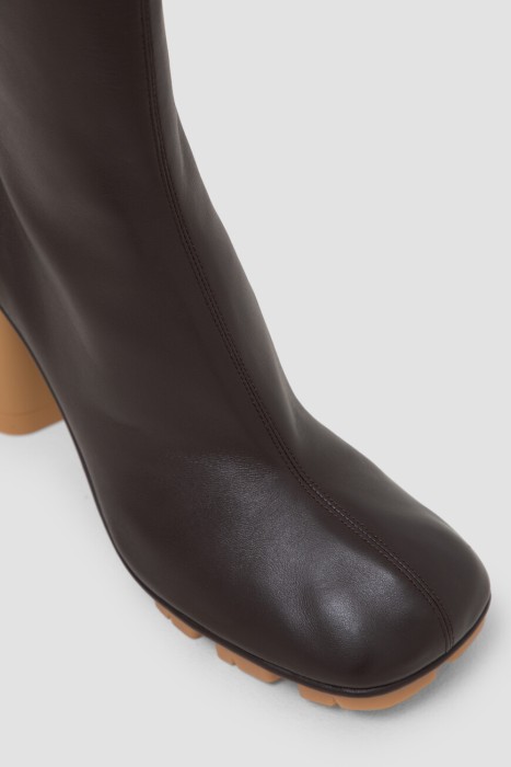 ботильоны  модель из эксклюзивной коллекции shore из кожи спереди