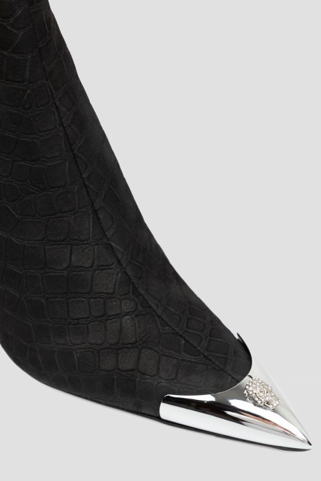 ботильоны  из льна спереди