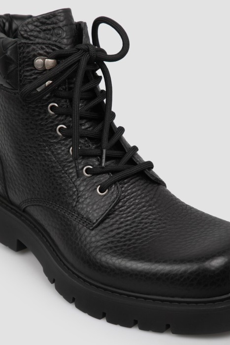 ботинки  модель haddock из льна спереди