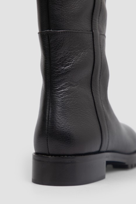 ботинки  из льна спереди