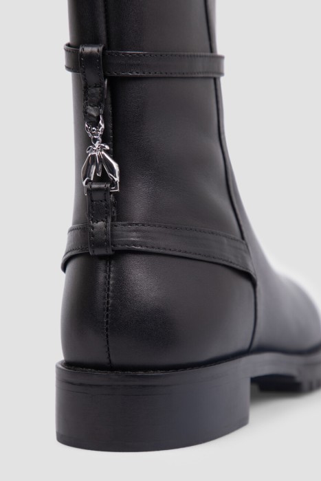 ботинки  из льна спереди