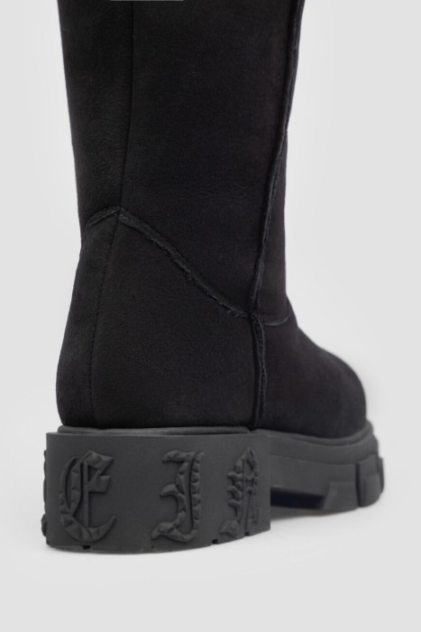 ботинки  из замши спереди