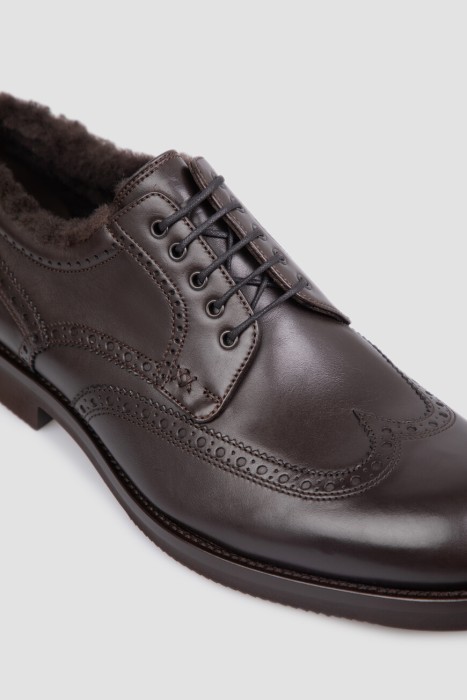 ботинки  из льна спереди