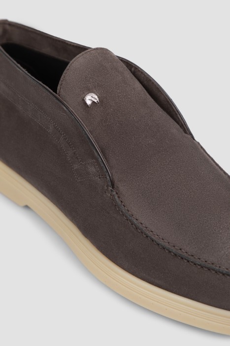 ботинки  из льна спереди