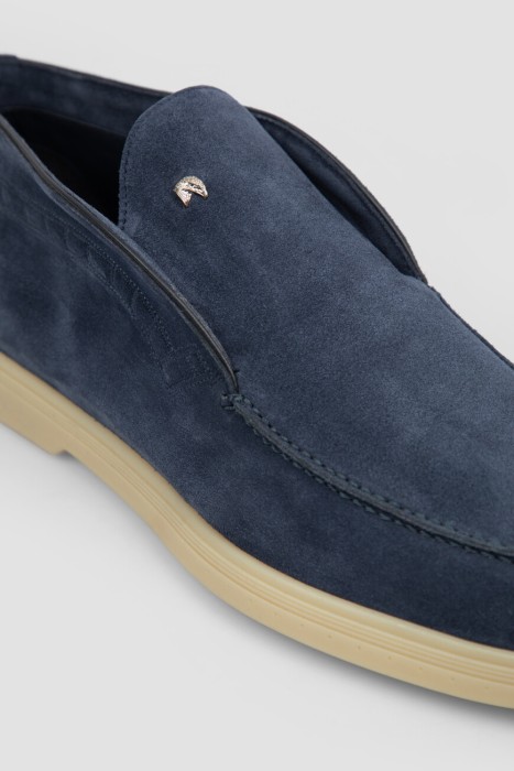 ботинки  из льна спереди