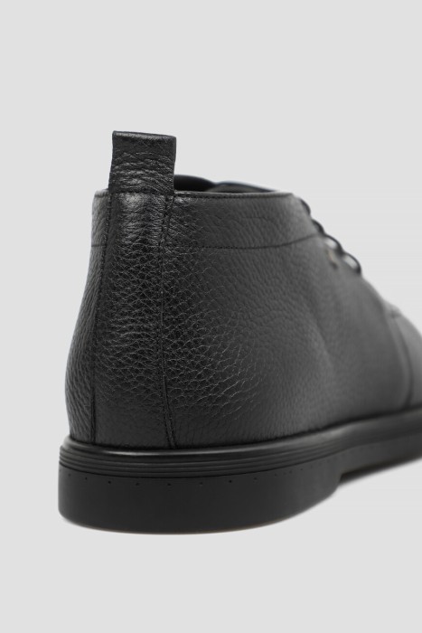 ботинки  из кожи спереди