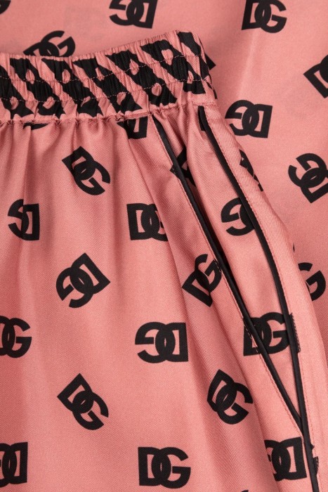 брюки dolce&gabbana модель из коллекции dna из шелка спереди