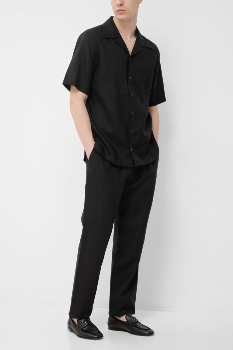 брюки dolce&gabbana из льна спереди