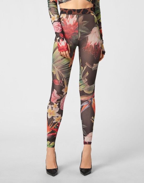 брюки клеш  от бренда philipp plein вид слева