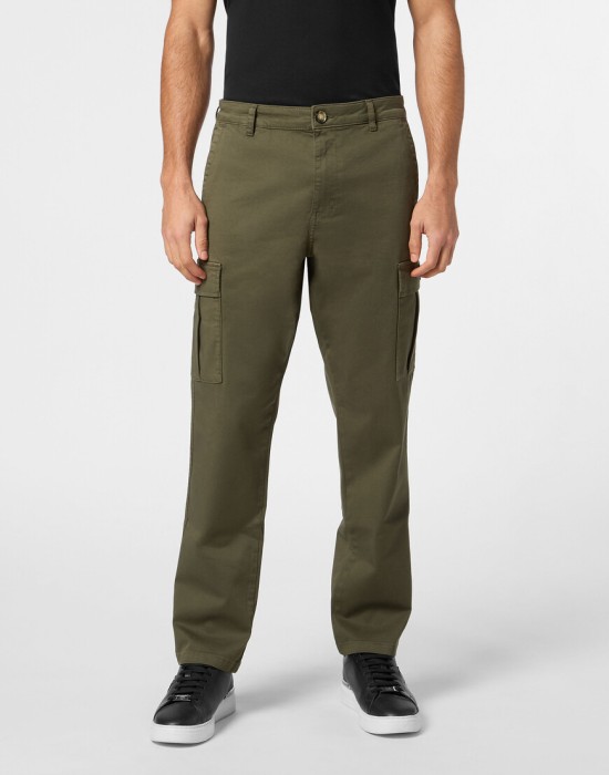 брюки клеш  от бренда philipp plein вид слева