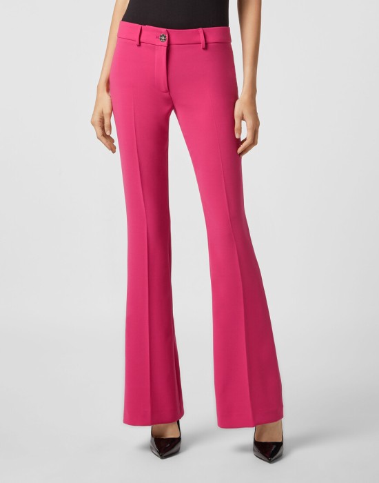 брюки клеш  от бренда philipp plein вид слева