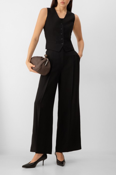 брюки maxmara из льна спереди