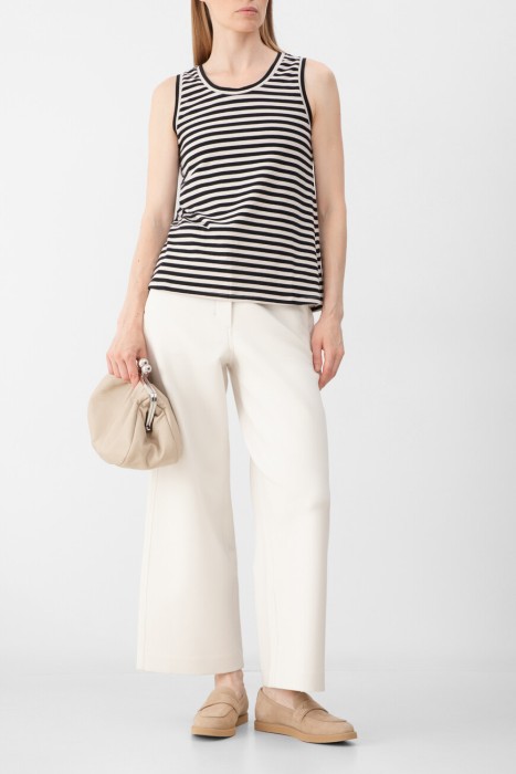 брюки maxmara из хлопка спереди