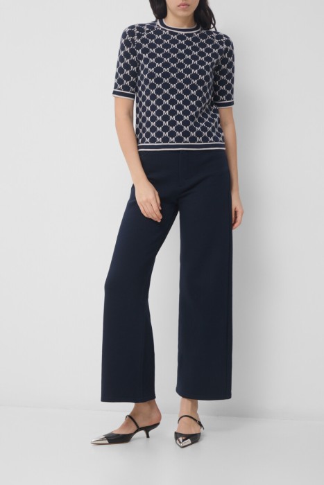 брюки maxmara из хлопка спереди